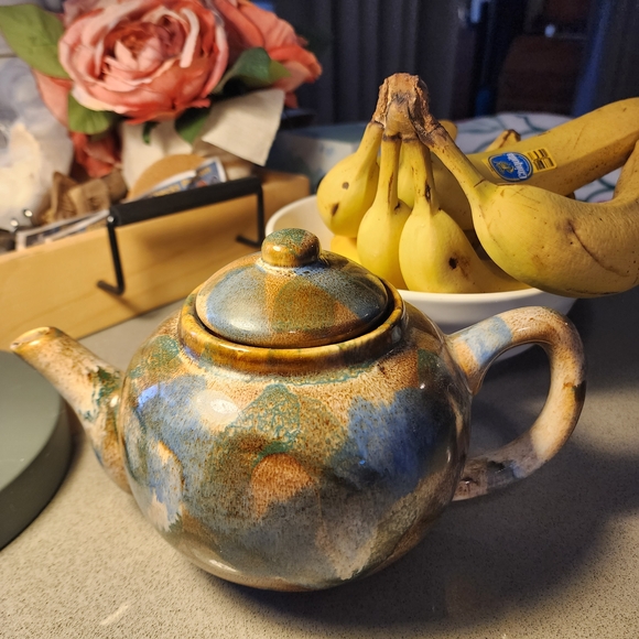Other - Artistic Ceramic Teapot - Blue and Brown